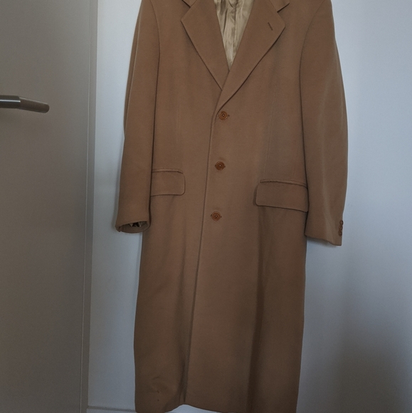 Men's Valentino caramel 100 % cashmere coat - Picture 3 of 10